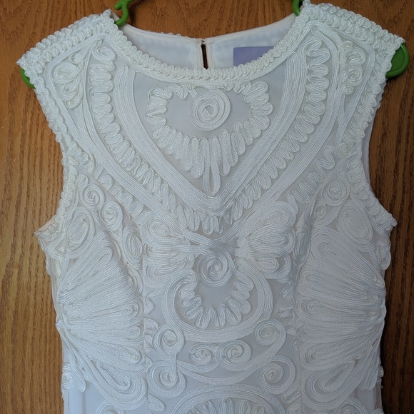 JS Collections ivory soutache dress midi - Picture 3 of 6